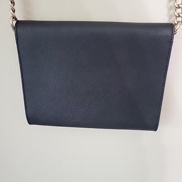 Kate Spade Crossbody Black Cedar Street Mini Leather Envelope  Handbag Purse - Picture 4 of 10